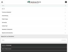 Tablet Screenshot of harvestagri.com